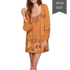 Free People Rhiannon Embroidered Mini Dress XL